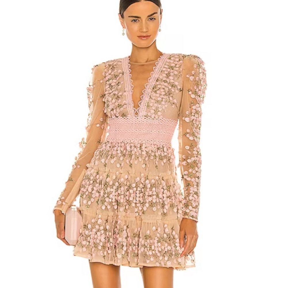 Megan mini dress in rose Bronx and Banco